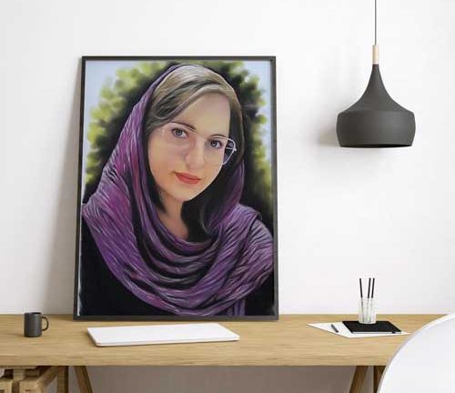 سفارش تابلو نقاشی مداد رنگی